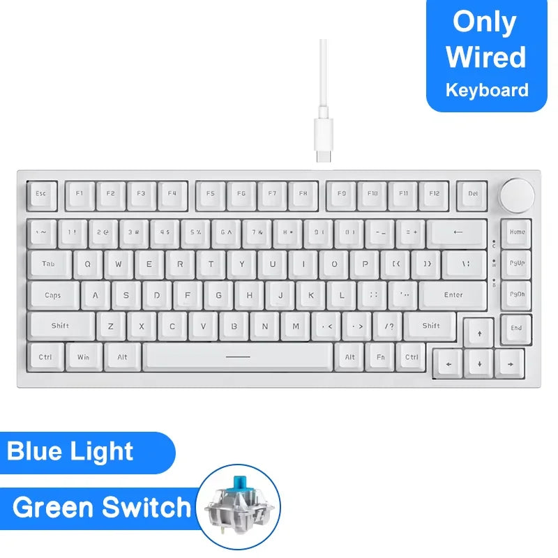 75% Gasket Mounted Mechanical Keyboard with TFT Smart Display | Tri-Mode Wireless (Bluetooth/2.4G/USB-C) | Hot-Swappable Custom Linear Switches & 4000mAh Battery