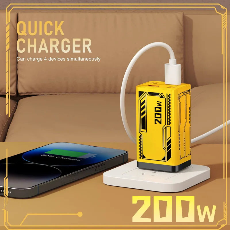 200W GaN Multi-Port Charging Hub