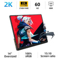 14" 2160*1440 2K Portable Monitor | 15:10 Productivity Matrix
