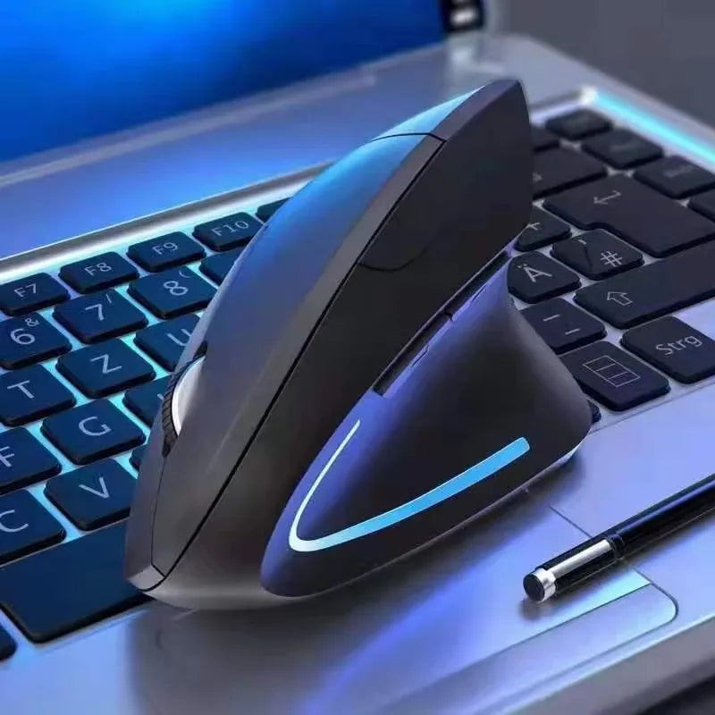 Ergonomic Vertical Wireless Mouse | 1600 DPI 6-Button Optical Sensor