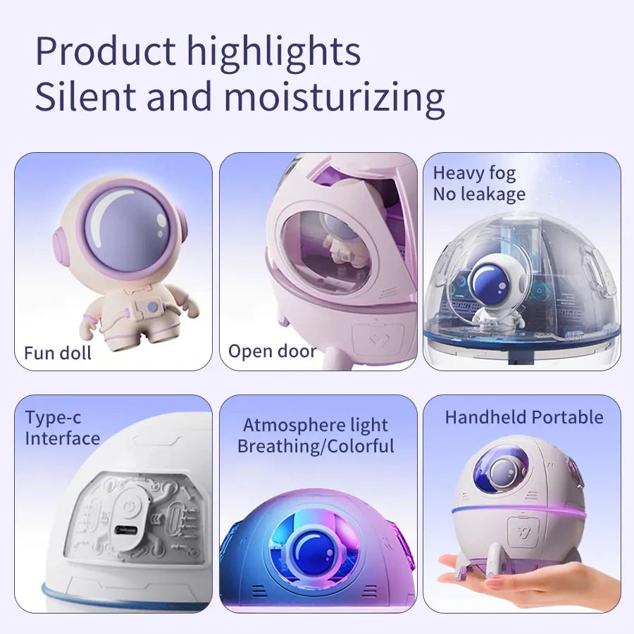 Space Capsule Air Humidifier Aromatherapy Water Diffuser