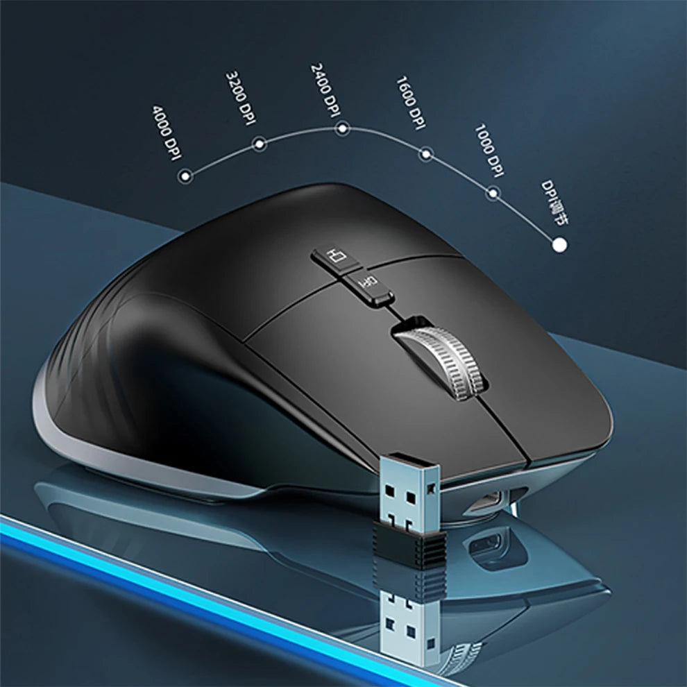 Command Center: Tri-Mode Ergonomic Mouse | Pixart Optical Sensor