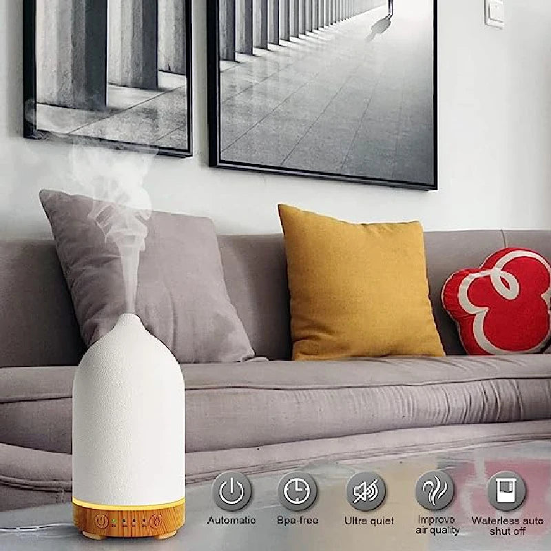 Ceramic Air Humidifier Aroma Diffuser Aromatherapy | Cool Mist Ultrasonic