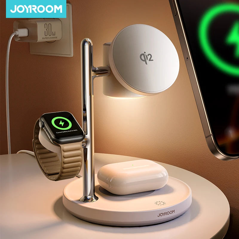 Core Protocol: 4-in-1 Qi2 Magnetic Power Station | Metal Architecture