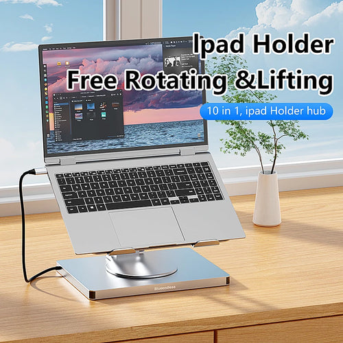 10-in-1 USB-C Hub Pro Stand | 4K 60Hz HDMI 100W PD Gigabit Ethernet