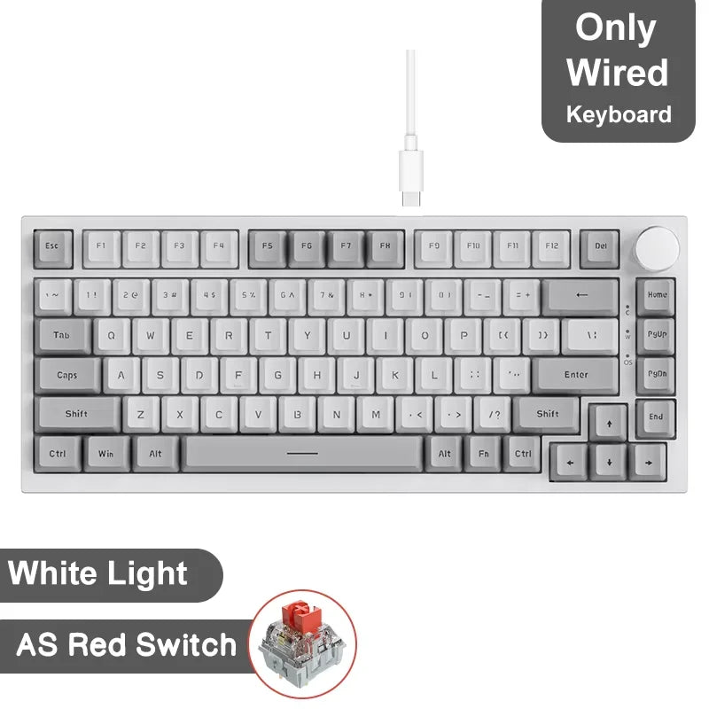 75% Gasket Mounted Mechanical Keyboard with TFT Smart Display | Tri-Mode Wireless (Bluetooth/2.4G/USB-C) | Hot-Swappable Custom Linear Switches & 4000mAh Battery