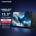 13.3" Portable OLED Monitor | 100% DCI-P3 Color Accurate AMOLED Display, HDR 600, 1ms | Ultra-Slim Aluminum External Travel Screen for Mac, Windows, Editing & Gaming