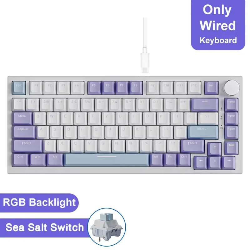 75% Gasket Mounted Mechanical Keyboard with TFT Smart Display | Tri-Mode Wireless (Bluetooth/2.4G/USB-C) | Hot-Swappable Custom Linear Switches & 4000mAh Battery