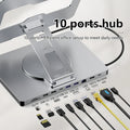 10-in-1 USB-C Hub Pro Stand | 4K 60Hz HDMI 100W PD Gigabit Ethernet