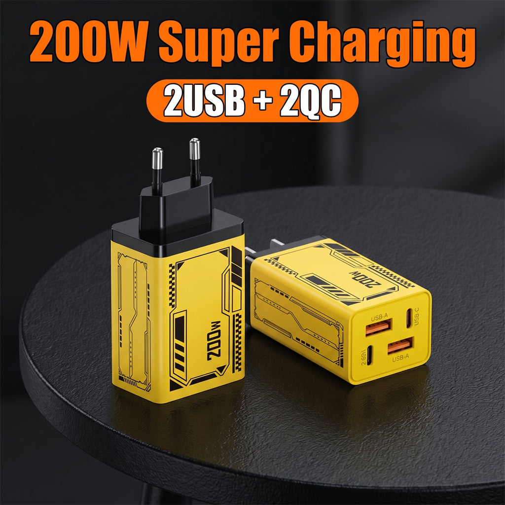 200W GaN Multi-Port Charging Hub