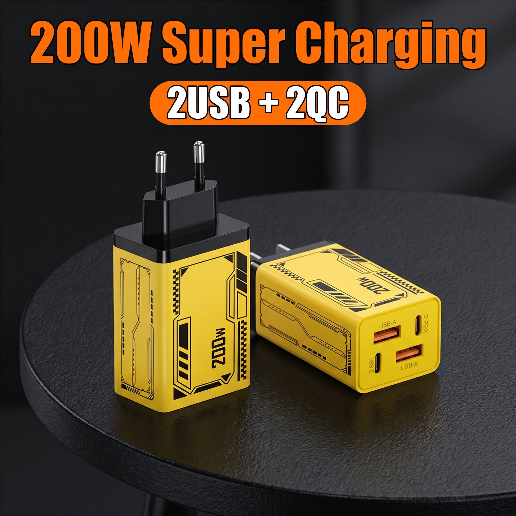 200W GaN Multi-Port Charging Hub
